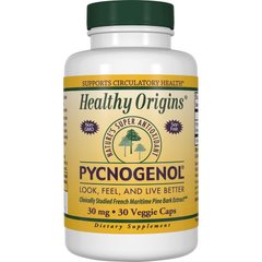 Пикногенол, Pycnogenol, Healthy Origins, 30 мг, 30 капсул - фото