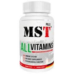Мультивитамины, All Vitamins, MST Nutrition, вкус клубника, 120 жевательных таблеток - фото