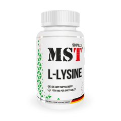 Лизин, Lysine, MST, 1000 - 90 таблеток - фото