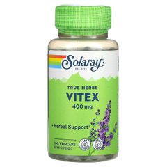 Витекс священный, Vitex, Solaray, 400 мг, 100 капсул - фото