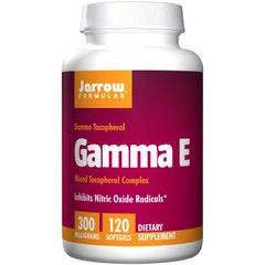 Витамин Е, Gamma E, Jarrow Formulas, 300 мг, 120 капсул - фото