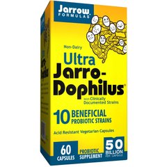 Пробиотики (дофилус) ультра, Jarro-Dophilus, Jarrow Formulas, 60 капсул - фото