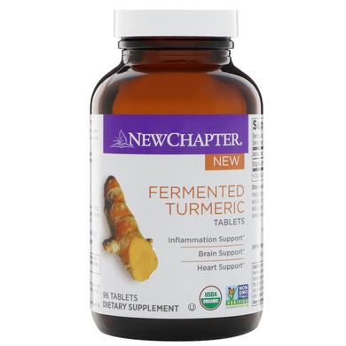 Куркума, ферментированная, Fermented Turmeric, New Chapter, органик, 96 таблеток - фото