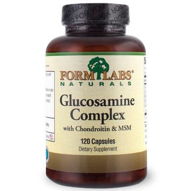Комплекс Глюкозамин, Хондроитин и МСМ, Glucosamine&Chondroitin&MSM, Form labs, 120 капсул - фото