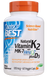 Натуральный витамин K2 MK-7 с MenaQ7 и витамином Д3, Natural Vitamin K2 MK-7 with MenaQ7 plus Vitamin D3, 180 мкг, Doctor's Best, 60 капсул, фото – 1