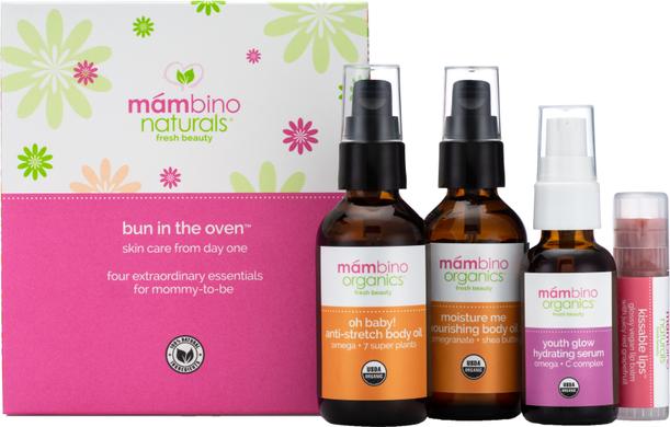 Набор для беременных, Mambino Organics, 60 мл + 60 мл + 30 мл + 7 г - фото