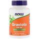 Гуанабана, Гравиола (Graviola), Now Foods, 500 мг, 100 капсул, фото – 1