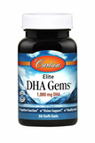 Докозагексаєнова кислота (ДГК), Elite DHA Gems, Carlson Labs, 1000 мг, 30 гелевих капсул, фото