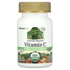 Вітамін С, Vitamin C, Nature's Plus, Source of Life Garden, 60 вегетаріанських капсул - фото