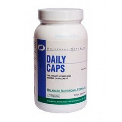 Вітаміни і мінерали, DAILY CAPS, Universal Nutrition, 75 капсул - фото
