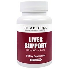 Здорова печінка, Liver Support, Dr. Mercola, 60 капсул - фото