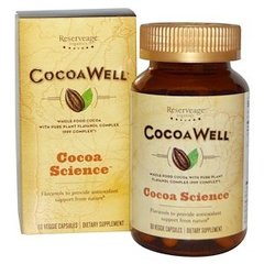 Антиоксидантна формула, CocoaWell, ReserveAge Nutrition, 60 вегетаріанських капсул - фото