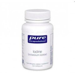 Йод (йодид калия), Iodine (potassium iodide), Pure Encapsulations, 120 капсул - фото