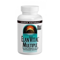 Мультивітаміни, Elan Vital Multiple, Source Naturals, 30 таблеток - фото