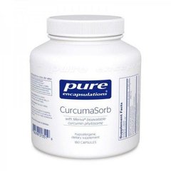 Фитосомы куркумина c высокой биологической доступностью, CurcumaSorb, Pure Encapsulations, 180 капсул - фото