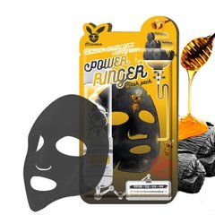 Очищаюча поживна маска з деревним вугіллям і медом, Black Charcoal Honey Deep Power Ringer Mask Pack, Elizavecca, 23 мл - фото