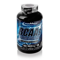 Комплекс амінокислот, BCAAs Ultra Strong 2: 1: 1, Iron Maxx, 180 таблеток - фото