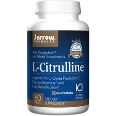 Цитруллин, L-Citrulline, Jarrow Formulas, 60 таблеток - фото