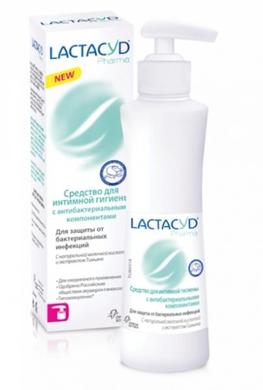 Гель для інтимної гігієни з антибактеріальними компонентами pH 3.5, Lactacyd, 250 мл - фото
