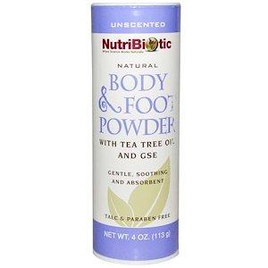 Порошок для ног и тела, Body & Foot Powder, NutriBiotic, 113 г - фото
