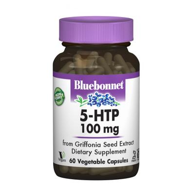 5-HTP (Гидрокситриптофан) 100 мг, Bluebonnet Nutrition, 60 капсул - фото