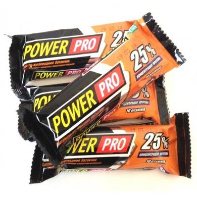 Протеїновий батончик 25%, 60 г, PowerPro, какао - фото