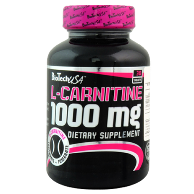 L-карнитин, 1000 мг, BioTech USA, 30 таблеток - фото