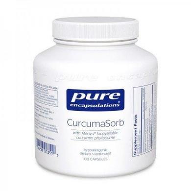 Фітосоми куркумину c високою біологічною доступністю, CurcumaSorb, Pure Encapsulations, 180 капсул - фото