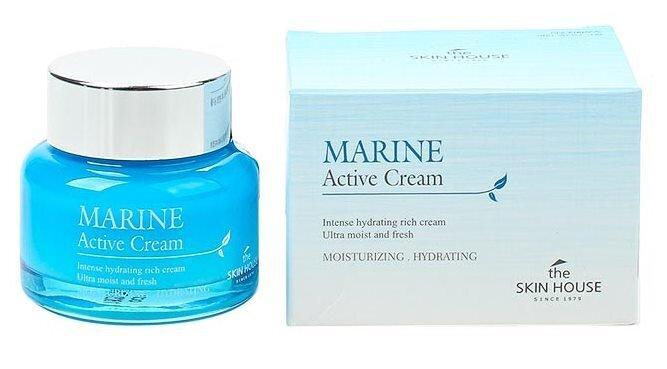 Увлажняющий крем для лица с керамидами, Marine Active Cream, The Skin House, 50 мл - фото