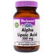 Альфа-липоевая кислота, Alpha Lipoic Acid, Bluebonnet Nutrition, 300 мг, 60 капсул, фото – 1