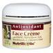 Крем для лица, Face Cream, NutriBiotic, антиоксидантный, 57 г, фото – 1