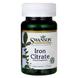 Цитрат железа, Iron Citrate, Swanson, 25 мг, 60 вегетарианских капсул, фото – 1