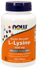 Лизин, L-Lysine, Now Foods, 1000 мг, 100 таблеток - фото
