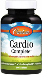 Кардио комплекс, Cardio Complete, Carlson Labs, 90 капсул - фото