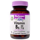 Витамин В6 (пиридоксин), Vitamin B-6, Bluebonnet Nutrition, 50 мг, 90 капсул, фото