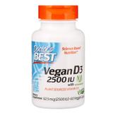 Растительный Витамин D3 2500IU, Doctors Best, 60 гелевых капсул, фото