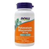 Глюконат калия, Potassium Gluconate, Now Foods, 99 мг, 100 таблеток, фото