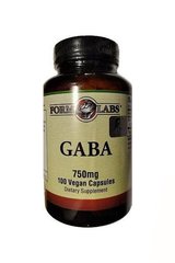 ГАМК, Gaba, Form labs, 750 мг, 100 растительных капсул - фото