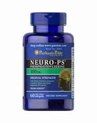 Фосфатидилсерин, Neuro-PS, Puritan's Pride, 100 мг, 60 гелевых капсул - фото
