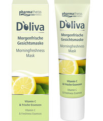 Утренняя освежающая маска для лица с витамином С и оливковым маслом, Doliva, 30 мл - фото
