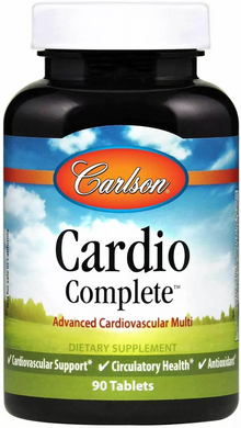 Кардио комплекс, Cardio Complete, Carlson Labs, 90 капсул - фото