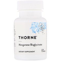 Марганець, Manganese Bisglycinate, Thorne Research, 60 капсул - фото