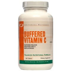 Вітамін С, Vitamin C Buffered, Universal Nutrition, 1000 мг, 100 таблеток - фото