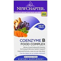 Витаминный комплекс B с коэнзимом, Coenzyme B Complex, New Chapter, 90 таблеток - фото