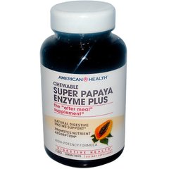Ферменты папайи плюс, Papaya Enzyme Plus, American Health, 180 таблеток - фото
