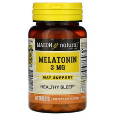 Мелатонін з вітаміном B6, 3 мг, 60 таблеток - фото