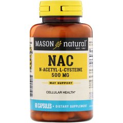 Ацетилцистеин, NAC, 60 капсул - фото