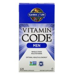 Вітаміни для чоловіків, Vitamin Code Men, Garden of Life, 120 капсул - фото