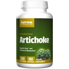 Артишок, Artichoke, Jarrow Formulas, 500 мг, 180 капсул - фото