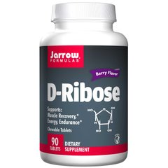 Д-рибоза с ягодным вкусом, D-Ribose, Jarrow Formulas, 90 таблеток - фото